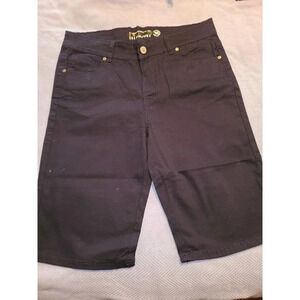 Hydrant Jeans Shorts Women's Flat Front Denim Regular Fit Cotton Size 16 (VA1)